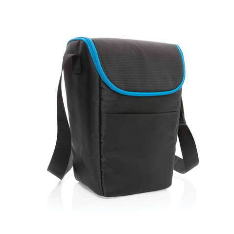 Explorer Handliche Outdoor Kühltasche schwarz, blau bedrucken, Art.-Nr. P422.321