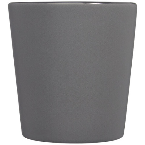 Ross 280 ml Keramiktasse, grau matt bedrucken, Art.-Nr. 10072682