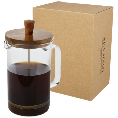 Ivorie 600 ml Kaffeebereiter, transparent, holz bedrucken, Art.-Nr. 11331201