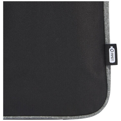 Reclaim 14&quot; GRS recycelte Laptophülle 2,5 L, schwarz, heather grau bedrucken, Art.-Nr. 12065490