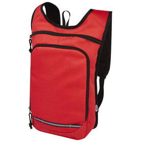Trails GRS RPET Outdoor Rucksack 6,5 L, rot bedrucken, Art.-Nr. 12065821