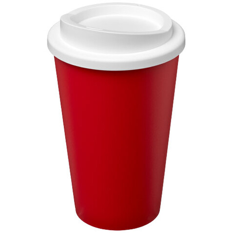 Americano® Eco 350 ml recycelter Becher, rot, weiss bedrucken, Art.-Nr. 21042227 Americano® Eco 350 ml recycelter Becher, rot, weiss bedrucken, Art.-Nr. 21042227