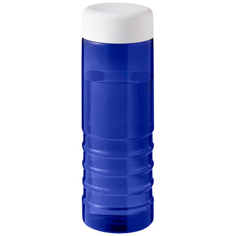 H2O Active® Eco Treble 750 ml Sportflasche mit Drehdeckel, blau, weiss bedrucken, Art.-Nr. 21048103