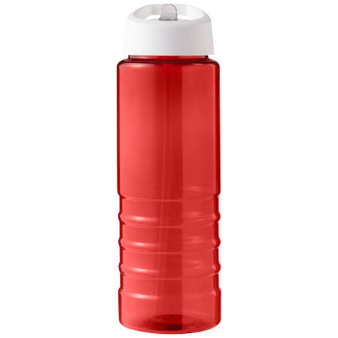 H2O Active® Eco Treble 750 ml Sportflasche mit Stülpdeckel, rot, weiss bedrucken, Art.-Nr. 21048207