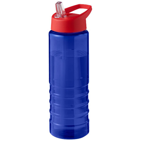 H2O Active® Eco Treble 750 ml Sportflasche mit Stülpdeckel, blau, rot bedrucken, Art.-Nr. 21048210