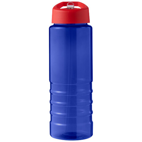 H2O Active® Eco Treble 750 ml Sportflasche mit Stülpdeckel, blau, rot bedrucken, Art.-Nr. 21048210