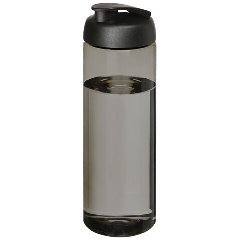 H2O Active® Eco Vibe 850 ml Sportflasche mit Klappdeckel, kohle, schwarz bedrucken, Art.-Nr. 21048300