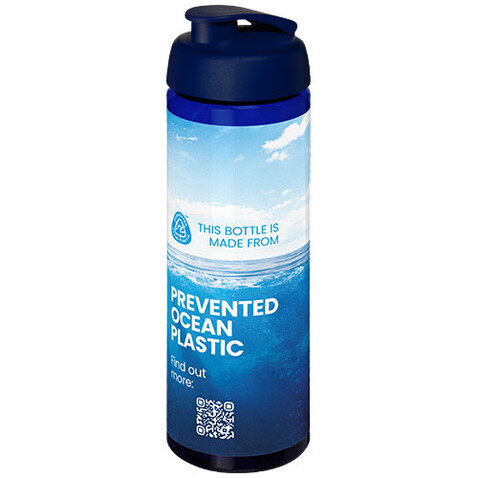 H2O Active® Eco Vibe 850 ml Sportflasche mit Klappdeckel, blau, blau bedrucken, Art.-Nr. 21048305 H2O Active® Eco Vibe 850 ml Sportflasche mit Klappdeckel, blau, blau bedrucken, Art.-Nr. 21048305