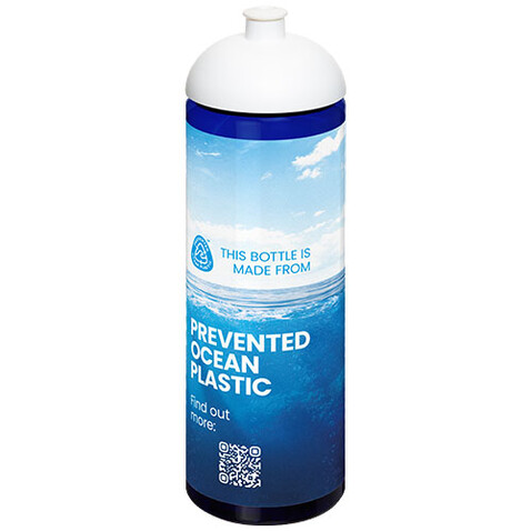 H2O Active® Eco Vibe 850 ml Sportflasche mit Stülpdeckel, blau, weiss bedrucken, Art.-Nr. 21048405