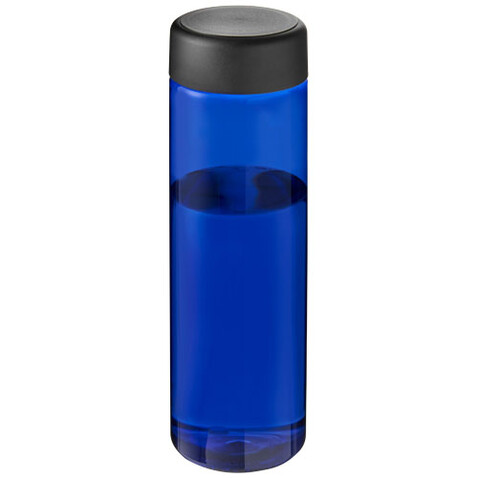 H2O Active® Eco Vibe 850 ml Wasserflasche mit Drehdeckel, blau, schwarz bedrucken, Art.-Nr. 21048504