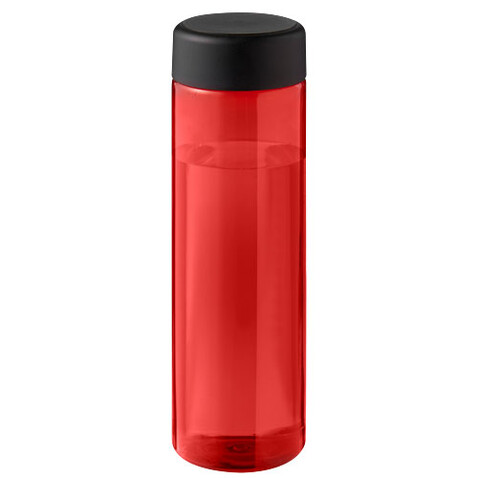 H2O Active® Eco Vibe 850 ml Wasserflasche mit Drehdeckel, rot, schwarz bedrucken, Art.-Nr. 21048505
