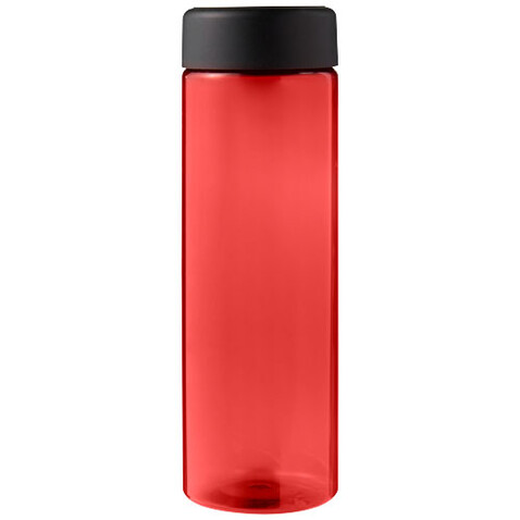 H2O Active® Eco Vibe 850 ml Wasserflasche mit Drehdeckel, rot, schwarz bedrucken, Art.-Nr. 21048505