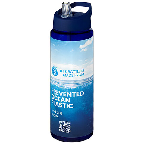 H2O Active® Eco Vibe 850 ml Sportflasche mit Ausgussdeckel, blau, blau bedrucken, Art.-Nr. 21048604
