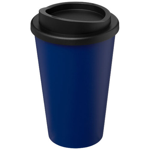 Americano® recycelter isolierter 350 ml Becher, blau, schwarz bedrucken, Art.-Nr. 21069152 Americano® recycelter isolierter 350 ml Becher, blau, schwarz bedrucken, Art.-Nr. 21069152