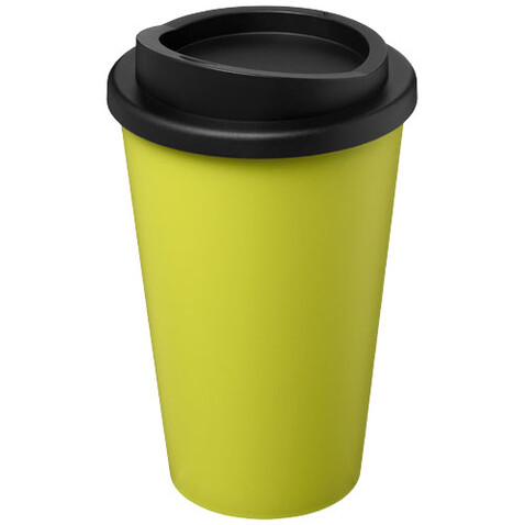 Americano® recycelter isolierter 350 ml Becher, limone, schwarz bedrucken, Art.-Nr. 21069163 Americano® recycelter isolierter 350 ml Becher, limone, schwarz bedrucken, Art.-Nr. 21069163