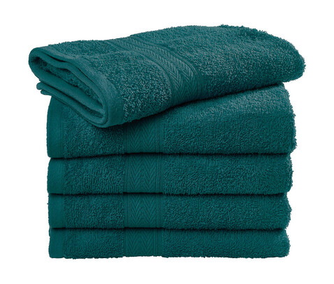 SG ACCESSORIES - TOWELS Rhine Guest Towel COMFORT, Emerald Green, One Size bedrucken, Art.-Nr. 009645050