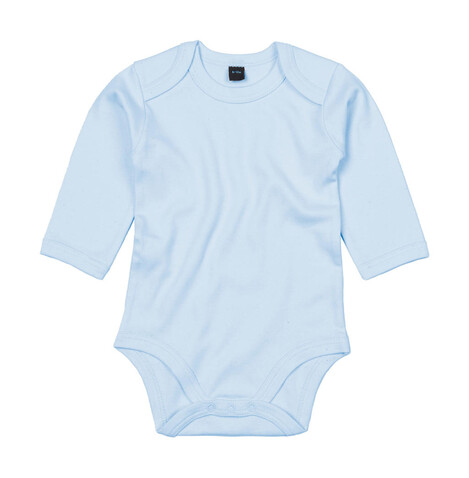 BabyBugz Baby long Sleeve Bodysuit, Dusty Blue, 0-3 bedrucken, Art.-Nr. 015473111