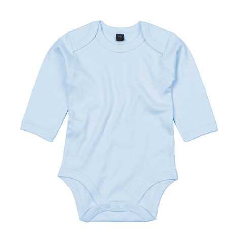 BabyBugz Baby long Sleeve Bodysuit, Dusty Blue, 6-12 bedrucken, Art.-Nr. 015473113