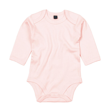 BabyBugz Baby long Sleeve Bodysuit, Powder Pink, 6-12 bedrucken, Art.-Nr. 015474173
