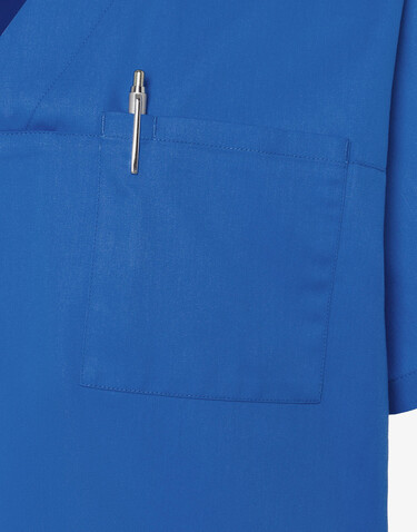 Karlowsky Men`s Slip-on Tunic Essential Short Sl., Royal Blue, S bedrucken, Art.-Nr. 028673083