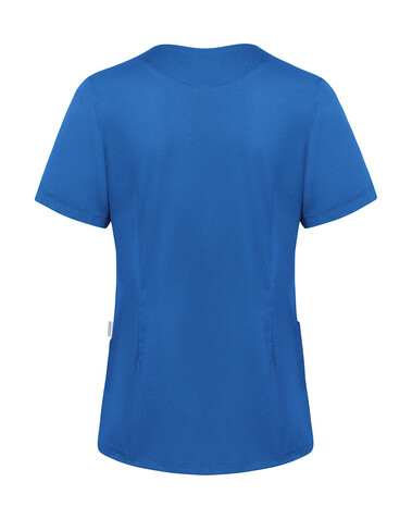 Karlowsky Ladies` Slip-on Tunic Essential Short Sl., Emerald Green, L bedrucken, Art.-Nr. 029675015