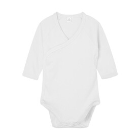 BabyBugz Baby Long Sleeve Kimono Bodysuit, White, 0-3 bedrucken, Art.-Nr. 070470001 BabyBugz Baby Long Sleeve Kimono Bodysuit, White, 0-3 bedrucken, Art.-Nr. 070470001