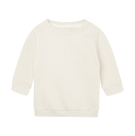 BabyBugz Baby Essential Sweatshirt, Natural, 6-12 bedrucken, Art.-Nr. 074470073