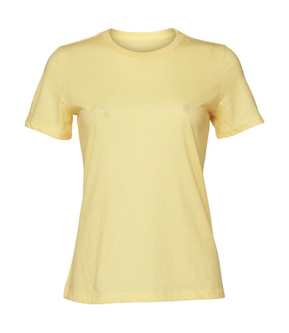 Bella Women`s Relaxed CVC Jersey Short Sleeve Tee, Heather French Vanilla, S bedrucken, Art.-Nr. 095066033