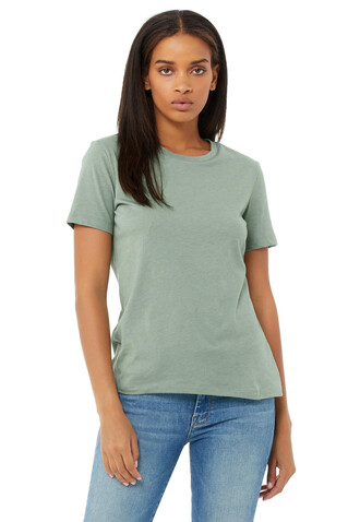 Bella Women`s Relaxed CVC Jersey Short Sleeve Tee, Athletic Heather, S bedrucken, Art.-Nr. 095061233