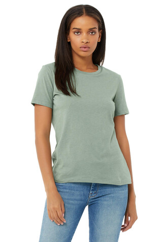 Bella Women`s Relaxed CVC Jersey Short Sleeve Tee, Heather Mauve, S bedrucken, Art.-Nr. 095063263