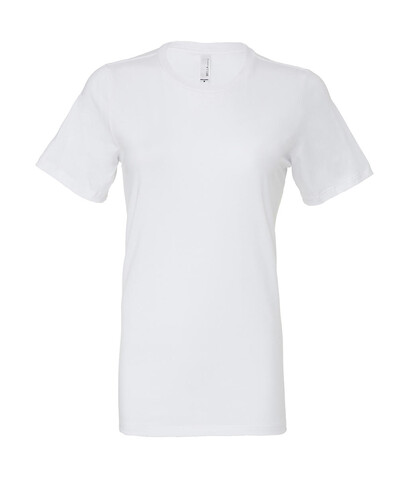 Bella Women`s Relaxed Jersey Short Sleeve Tee, White, L bedrucken, Art.-Nr. 194060005