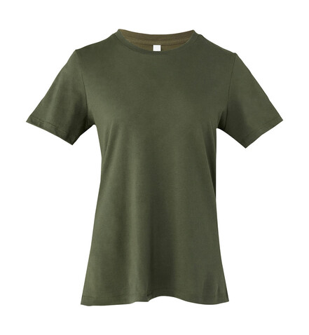 Bella Women`s Relaxed Jersey Short Sleeve Tee, Military Green, L bedrucken, Art.-Nr. 194065195