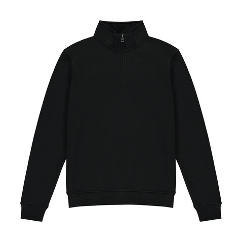 Kustom Kit Regular Fit 1/4 Zip Sweatshirt, Black, XS bedrucken, Art.-Nr. 211111012