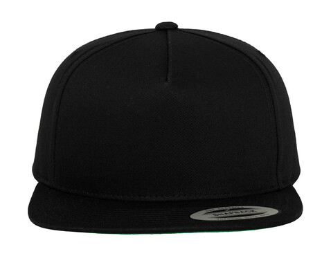 Yupoong Classic 5 Panel Snapback, Black/Black, One Size bedrucken, Art.-Nr. 312731510