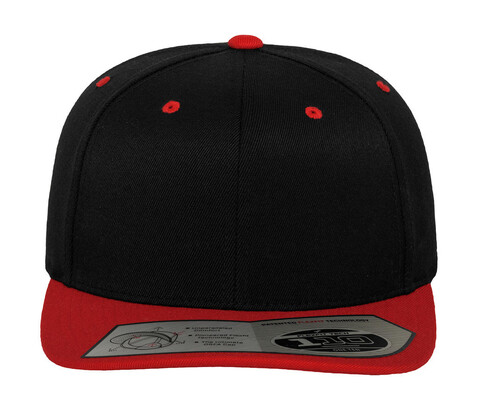 Yupoong Fitted Snapback, Black/Red, One Size bedrucken, Art.-Nr. 313731540