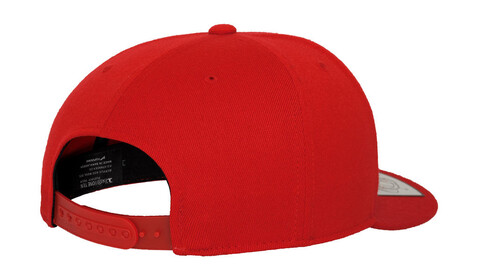 Yupoong Fitted Snapback, Black/Red, One Size bedrucken, Art.-Nr. 313731540