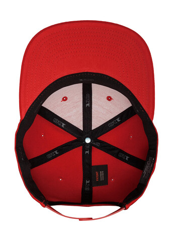 Yupoong Fitted Snapback, Black/Red, One Size bedrucken, Art.-Nr. 313731540