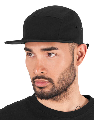 Flexfit Classic Jockey Cap, Black, One Size bedrucken, Art.-Nr. 327681010