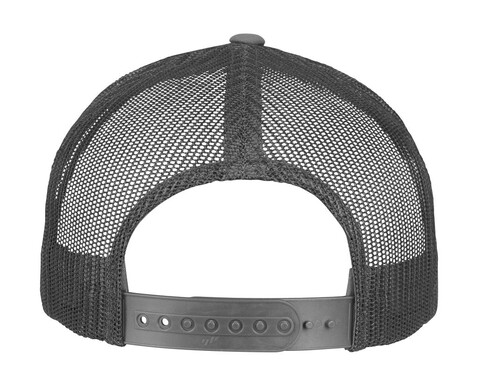 Flexfit 5-Panel Retro Trucker Cap, Charcoal, One Size bedrucken, Art.-Nr. 331681300