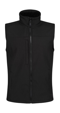 Regatta Flux Softshell Bodywarmer, Black/Black, 2XL bedrucken, Art.-Nr. 445171527