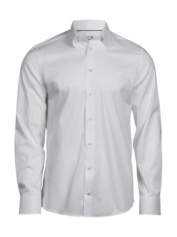 Tee Jays Stretch Luxury Shirt, White, S bedrucken, Art.-Nr. 709540003
