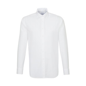 Seidensticker Seidensticker Shaped Fit 1/1 Business Button Down, White, 37 bedrucken, Art.-Nr. 730200000