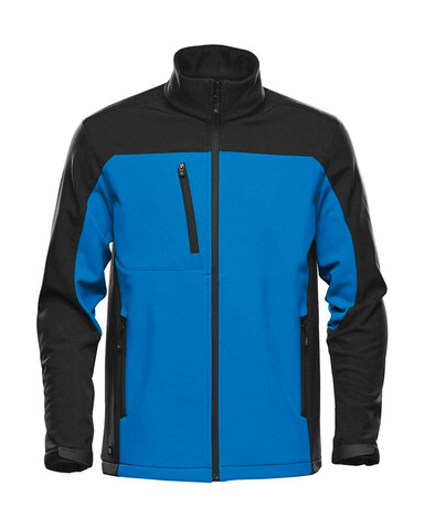 StormTech Men`s Cascades Softshell, Azure/Black, S bedrucken, Art.-Nr. 796183563