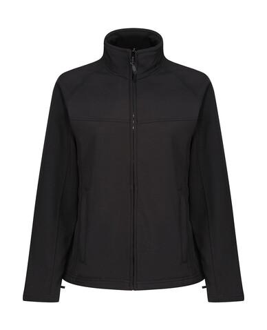 Regatta Ladies Uproar Softshell, Black/Black, 10 (36) bedrucken, Art.-Nr. 813171520