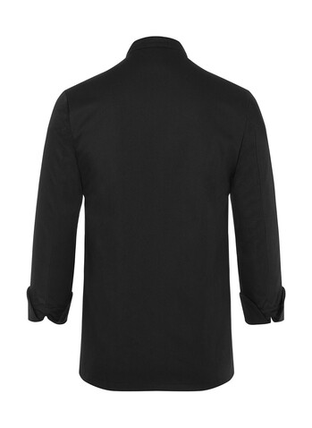 Karlowsky Chef Jacket Basic Unisex, Black, L bedrucken, Art.-Nr. 936671015