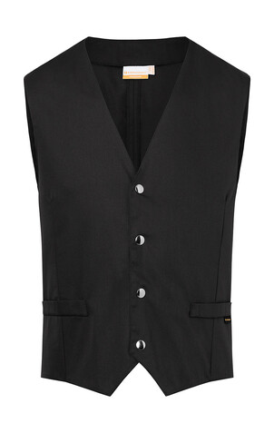 Karlowsky Men`s Waistcoat Kai, Black, 46 (S) bedrucken, Art.-Nr. 964671010