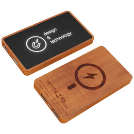 SCX.design P39 5000 mAh 5W magnetische kabellose Powerbank, holz bedrucken, Art.-Nr. 1PX19071