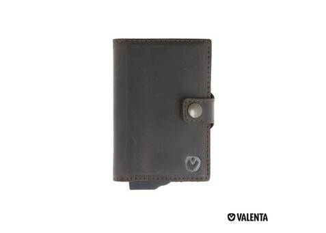Valenta Card Case Plus Wallet - Braun bedrucken, Art.-Nr. LT48909-N0051