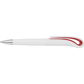 Kugelschreiber aus Kunststoff Ibiza – Rot bedrucken, Art.-Nr. 008999999_2442