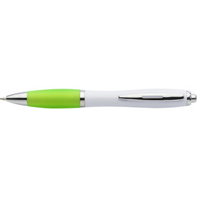 Kugelschreiber aus Kunststoff Swansea – Limettengrün bedrucken, Art.-Nr. 019999999_3018